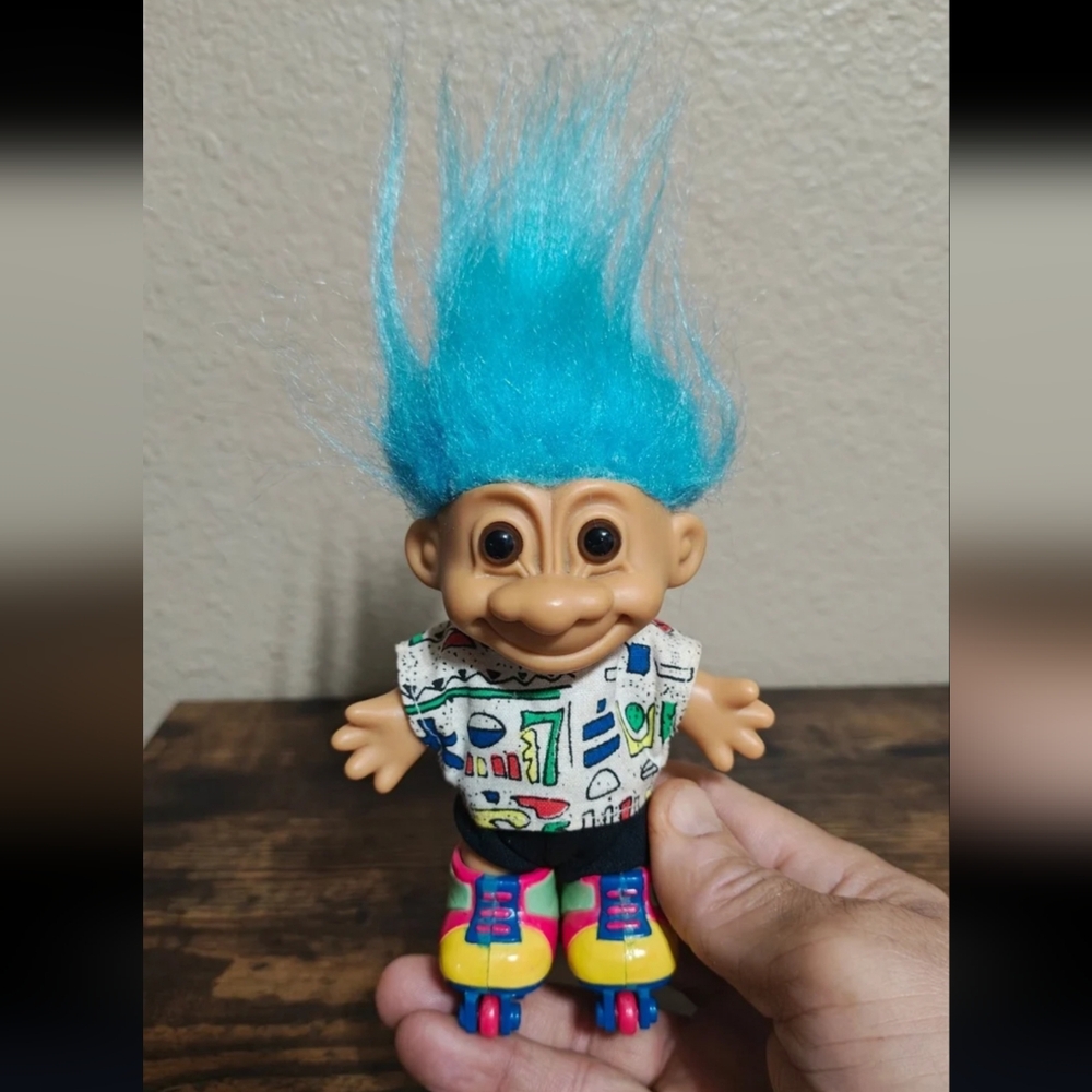 1990s Vintage Russ Troll Doll "Roller Blader Edition
